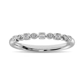 Diamond 1/20 Ct.Tw. Stack Band in 10K White Gold